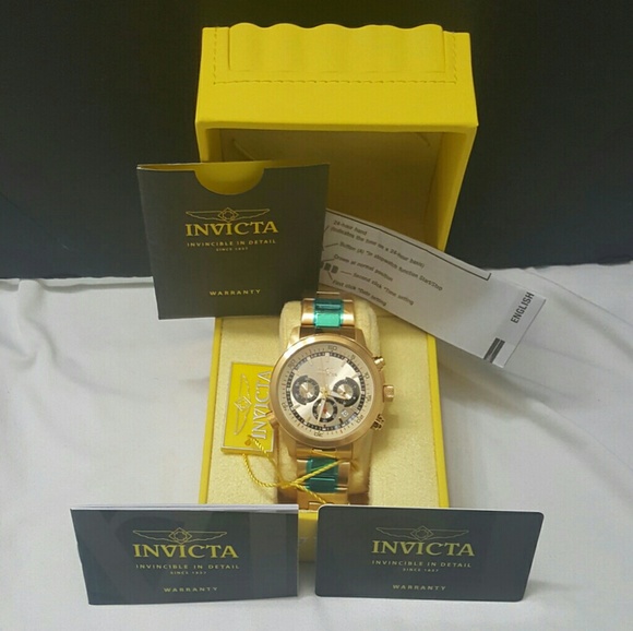 FIRM weekend sale,new Invicta Choro gold watch